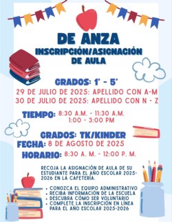 Registration Information in Spanish